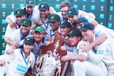 Sheffield Shield cricket champions 2012/13, Tasmania, who defeated Queensland at Bellerive Oval, 22 to 26 March, 2013.
