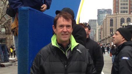 Hobart man Shane Mundy in Boston before bomb blast at annual marathon, April 2013.