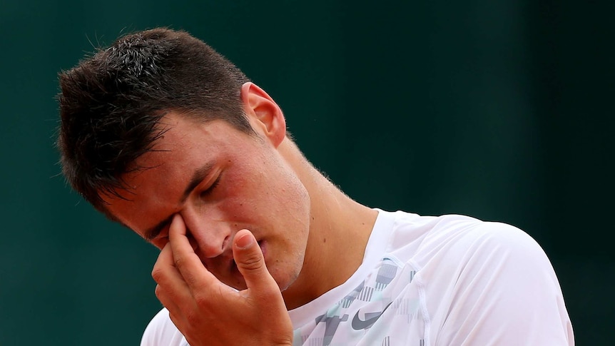 Bernard Tomic rues a lost point