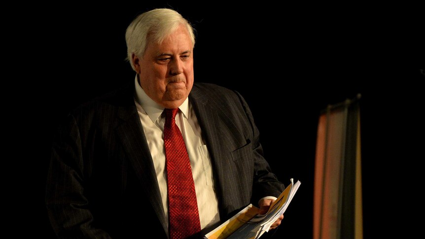 There is really only one story in town: Clive Palmer.