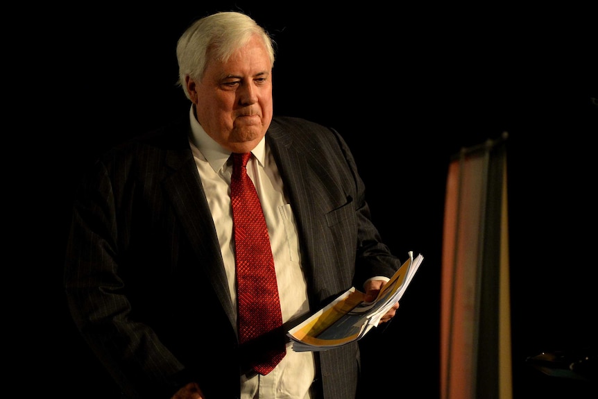 There is really only one story in town: Clive Palmer.