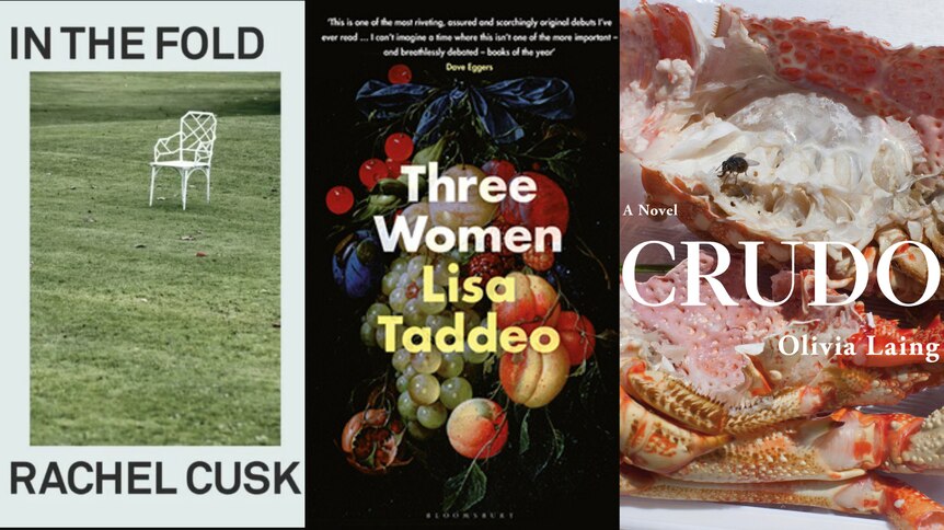 Side by side books of  In the fold, Three Women and Grudo