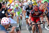 Cadel grits his teeth during the 14th stage