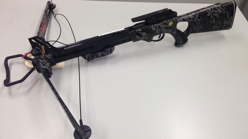 A crossbow seized from a man in Australind.