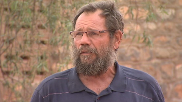 Tim Micklem, owner of the land which has been shortlisted for a proposed nuclear waste dump near Alice Springs.