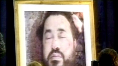 The US military has displayed a picture of Abu Musab al-Zarqawi after he was killed in an air strike