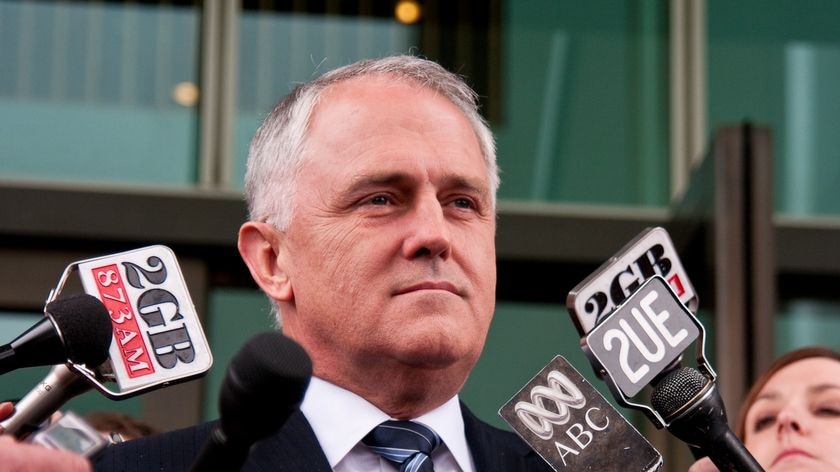 Fight to the bitter end: Malcolm Turnbull says he will contest a leadership contest.