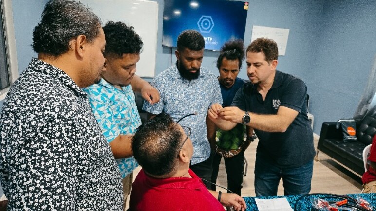 Connection in many forms: Pacific broadcast technicians pull together ...