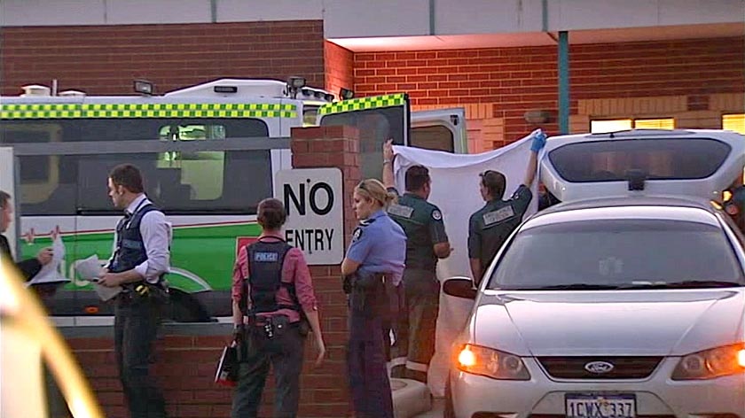 Paramedics and police at the Ladybugs Early Learning and Care Centre.