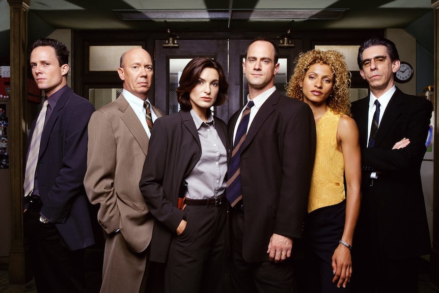 The cast of Law & Order: SVU in the early 2000s.