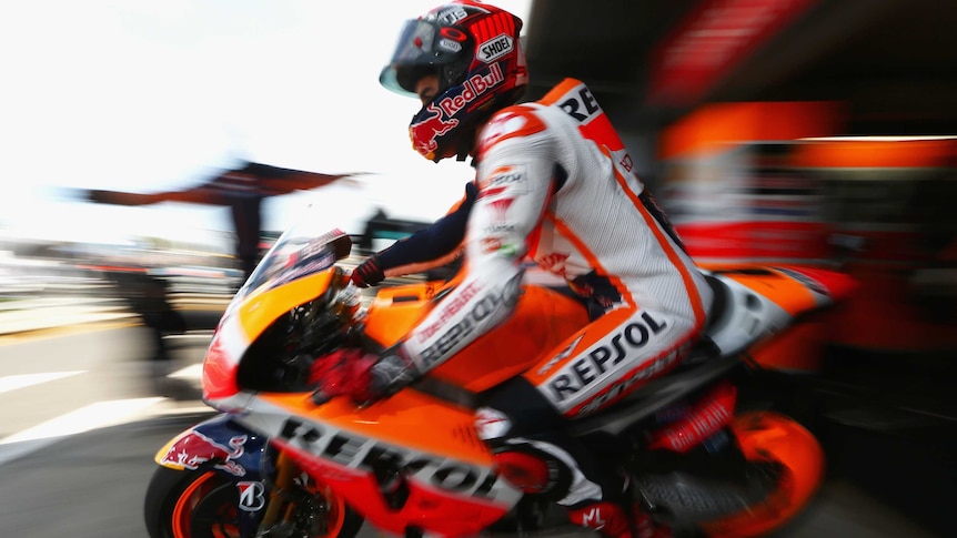 Marc Marquez at Australian MotoGP practice