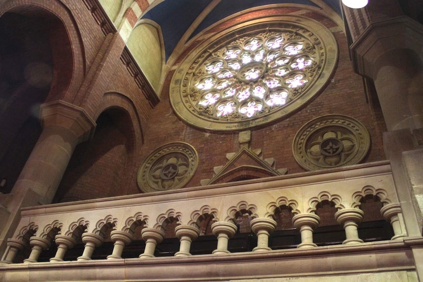 Historic architecture in St Johns church Launceston