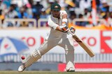 Australia's Glenn Maxwell plays a shot on day one of the third Test with India in Ranchi.