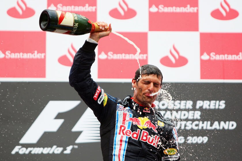 Ecstatic Webber finally breaks F1 duck - ABC News