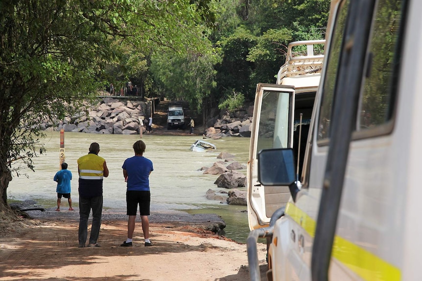 Cahill's Crossing at high tide