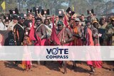 Campaigners for Indigenous recognition at the Garma festival