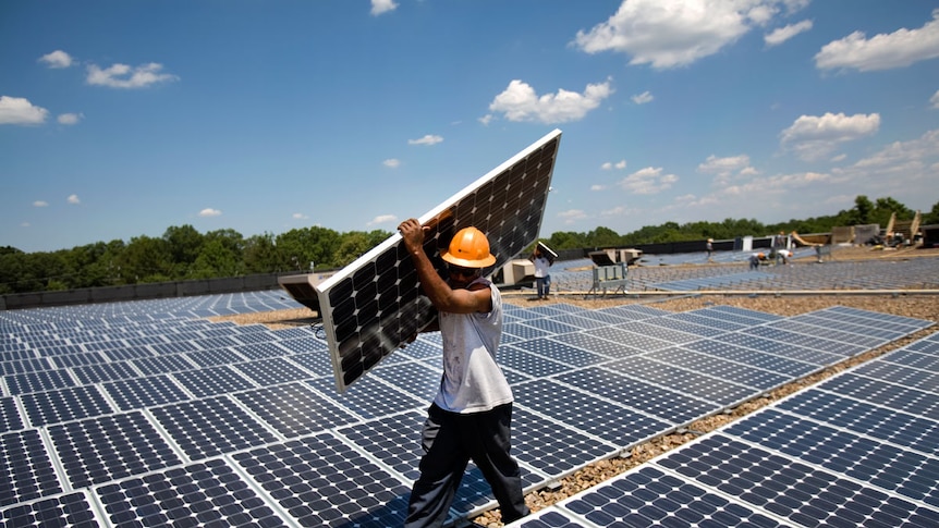 Solar panel installation