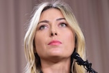 Maria Sharapova at failed drugs test news conference