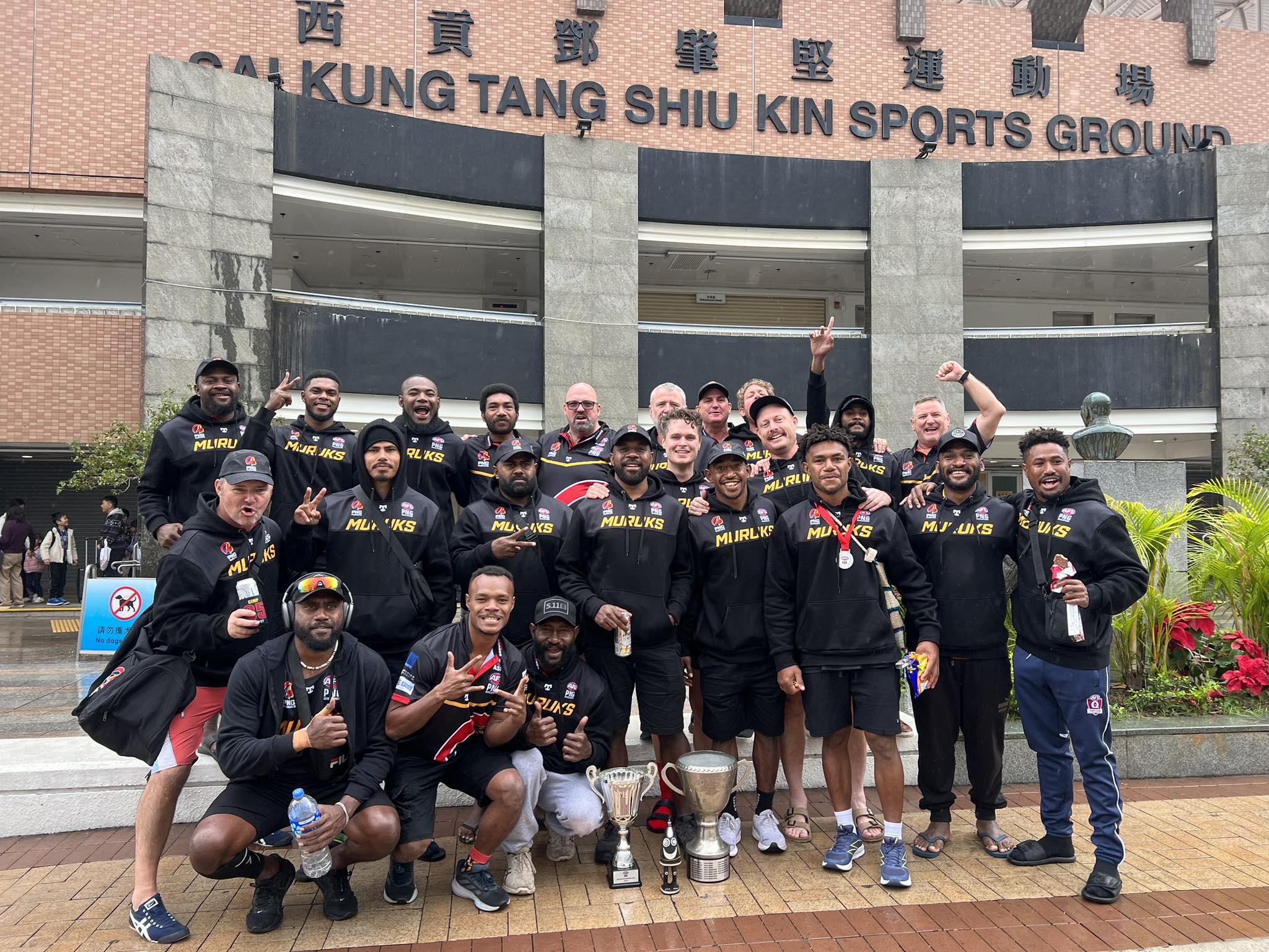 PNG Muruks rise to the challenge to take out the AFL Asia Championship Cup