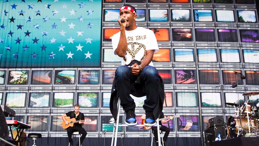 Frank Ocean performs at the Oya music festival in Oslo