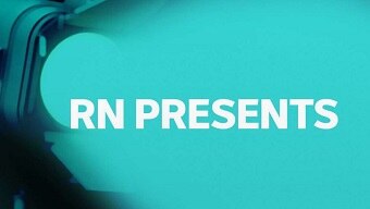 The teal-coloured logo for RN Presents.
