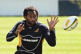 Good attitude... Mitchell says Lote Tuqiri (pictured) is focussed and working hard at training.