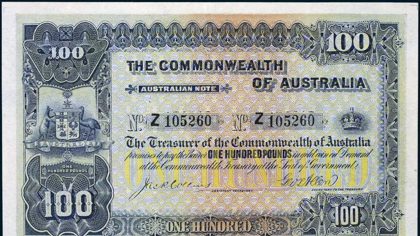 Old bank note.