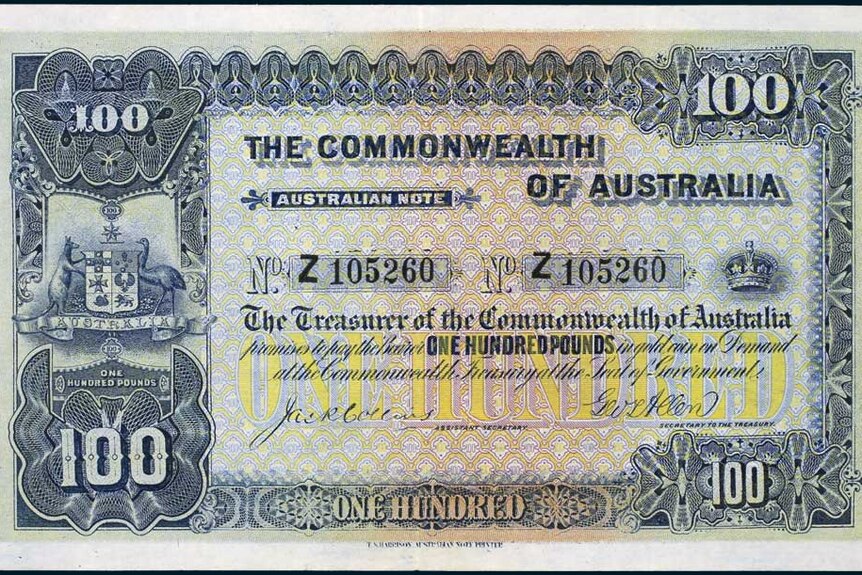 Old bank note.