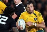 Adam Ashley-Cooper takes on the All Blacks defence