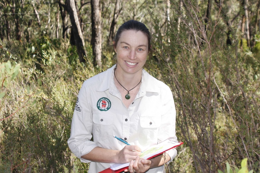 Fire ecologist Kirstin Abley