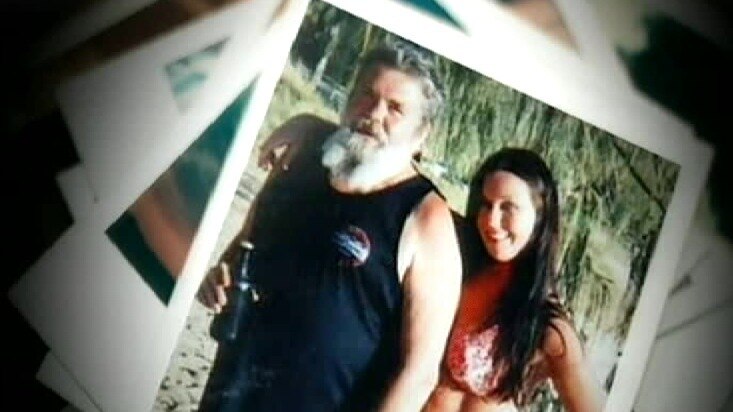 A Polaroid photo of drug smuggler Schapelle Corby and her father Mick.