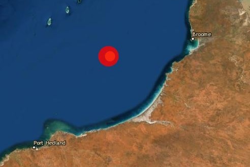 A map showing the epicentre of the earthquake.