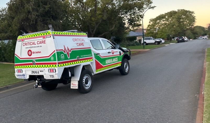  A St John WA vehicle parked on a suburban street