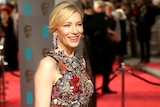 Full length photo of Cate Blanchett on the red carpet.