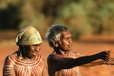 Aboriginal women perform at public ceremony