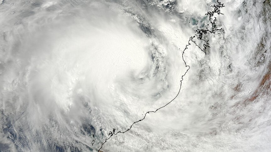 Cyclone Rusty over WA coast