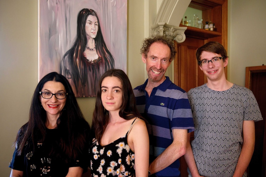 Polixeni Papapetrou and her family