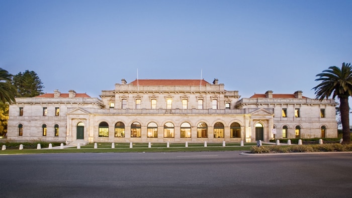 The western side of WA Parliament house as it looks today, March 2014