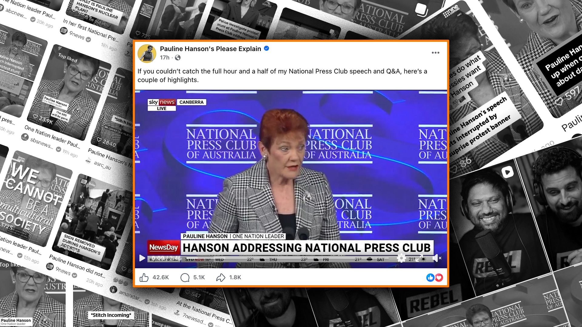 Why the power of Press Club addresses is the clips posted on social media