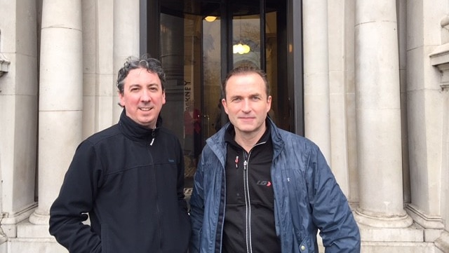 Two Irish film makers Keith Farrell [L] and Stephen Hogan are hoping to turn the Tate gallery heist into a feature film.