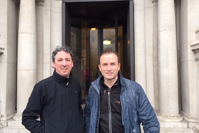 Two Irish film makers Keith Farrell [L] and Stephen Hogan are hoping to turn the Tate gallery heist into a feature film.