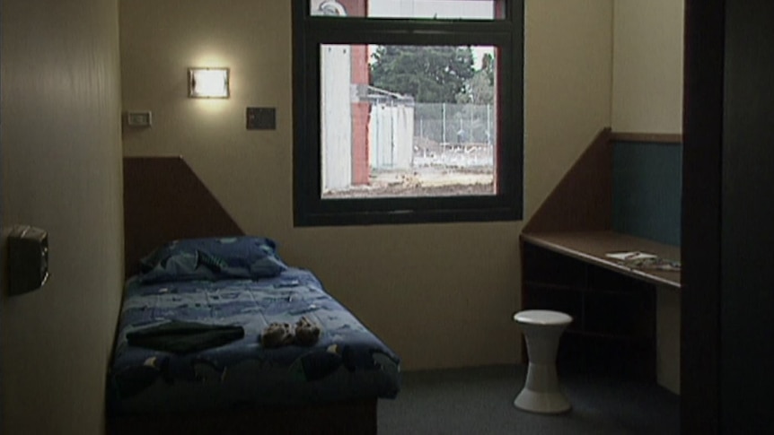 Cell accommodation at Tasmania's Ashley Youth Detention Centre.