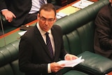 SA Opposition Leader Steven Marshall talks to Parliament.