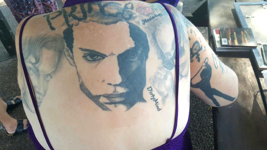 Fan Toni Burton has 20 Prince tattoos