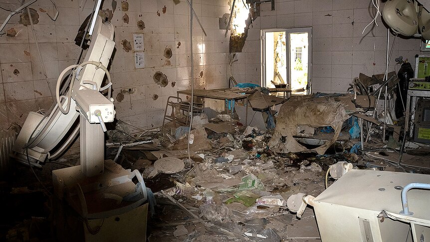 Interior of MSF hospital in Kunduz that was destroyed by US gunship.
