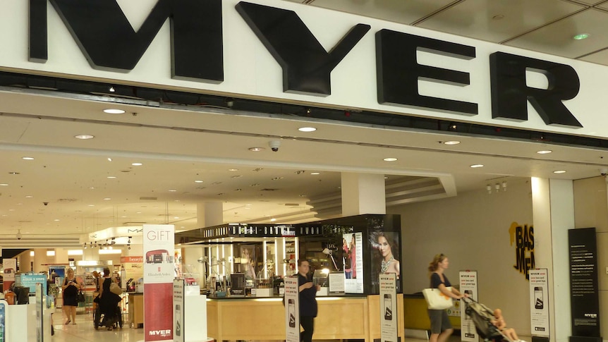 Myer storefront in Perth