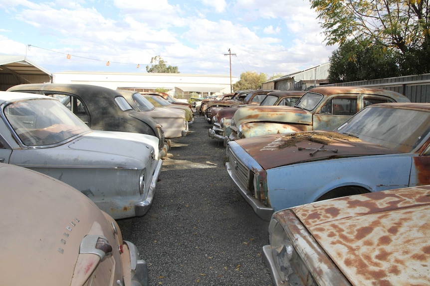 The car collection at Pickles Auctions in Alice Springs