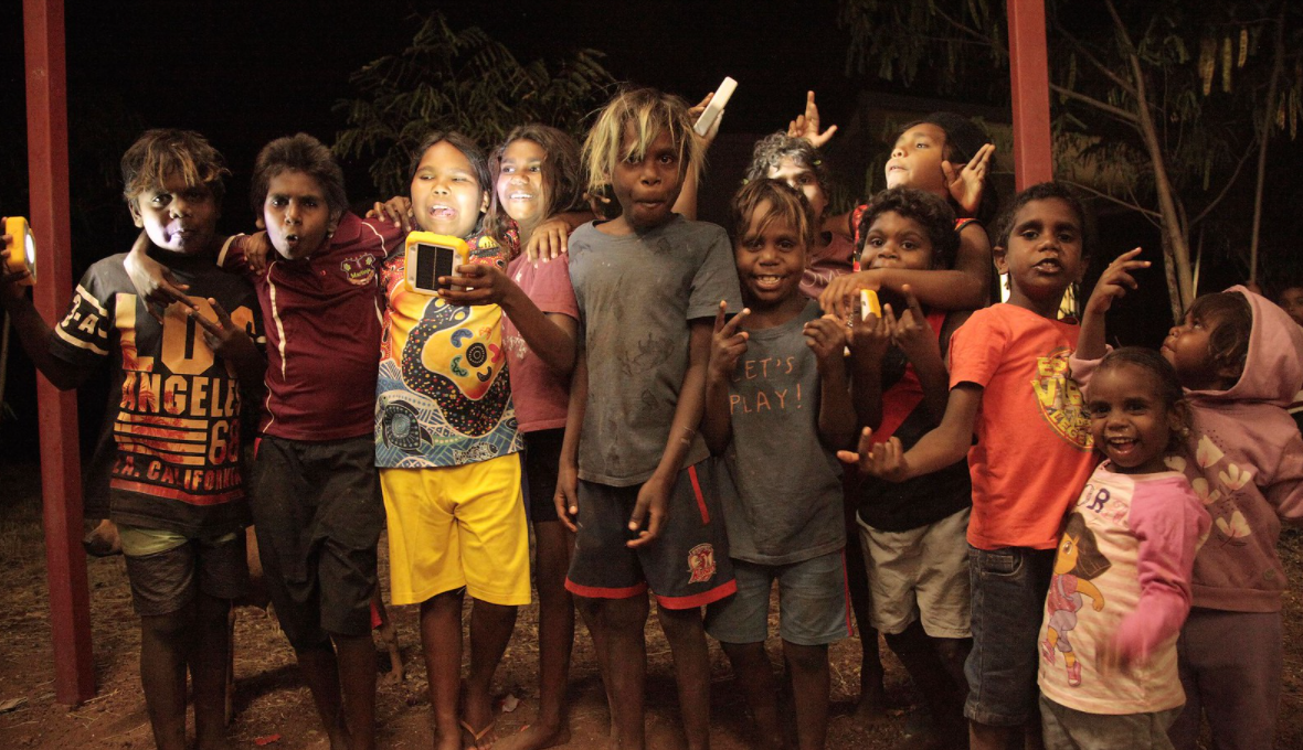 Kids in remote community of Marlinja, NT, May 2021