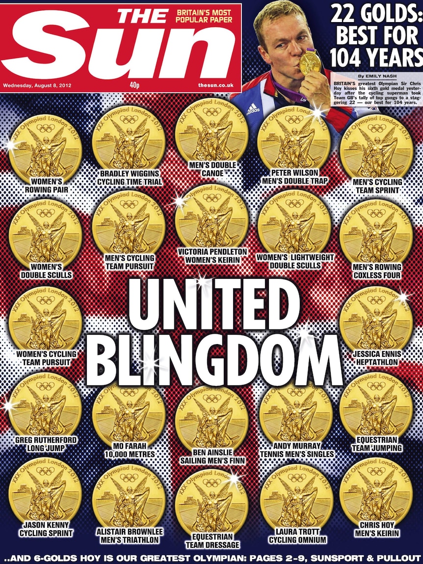 The 'United Blingdom' front page of The Sun.