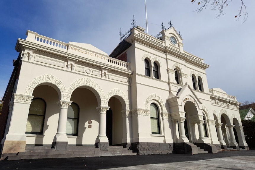 A historic building in a country town.